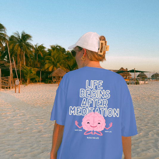 Life Begins After Meditation Graphic Tee