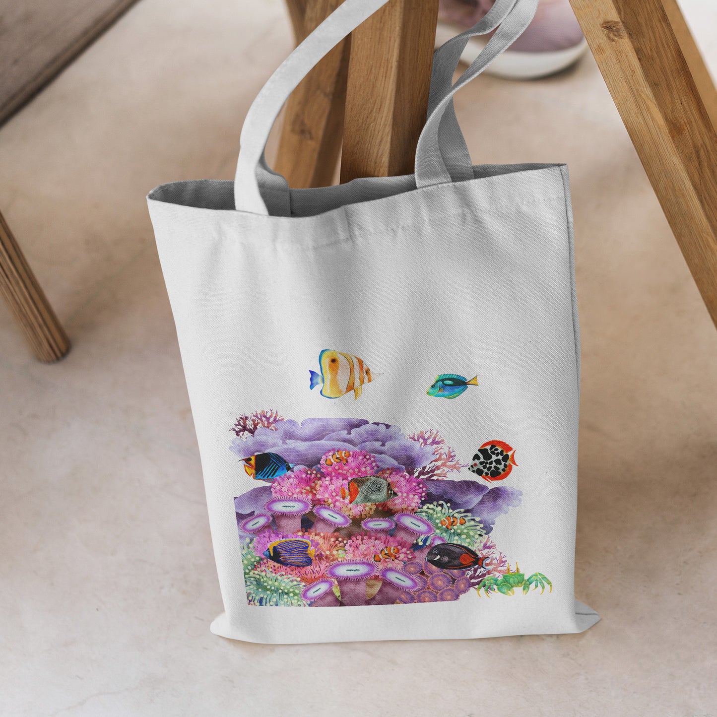 Eco-Friendly Coral Reef Canvas Bag