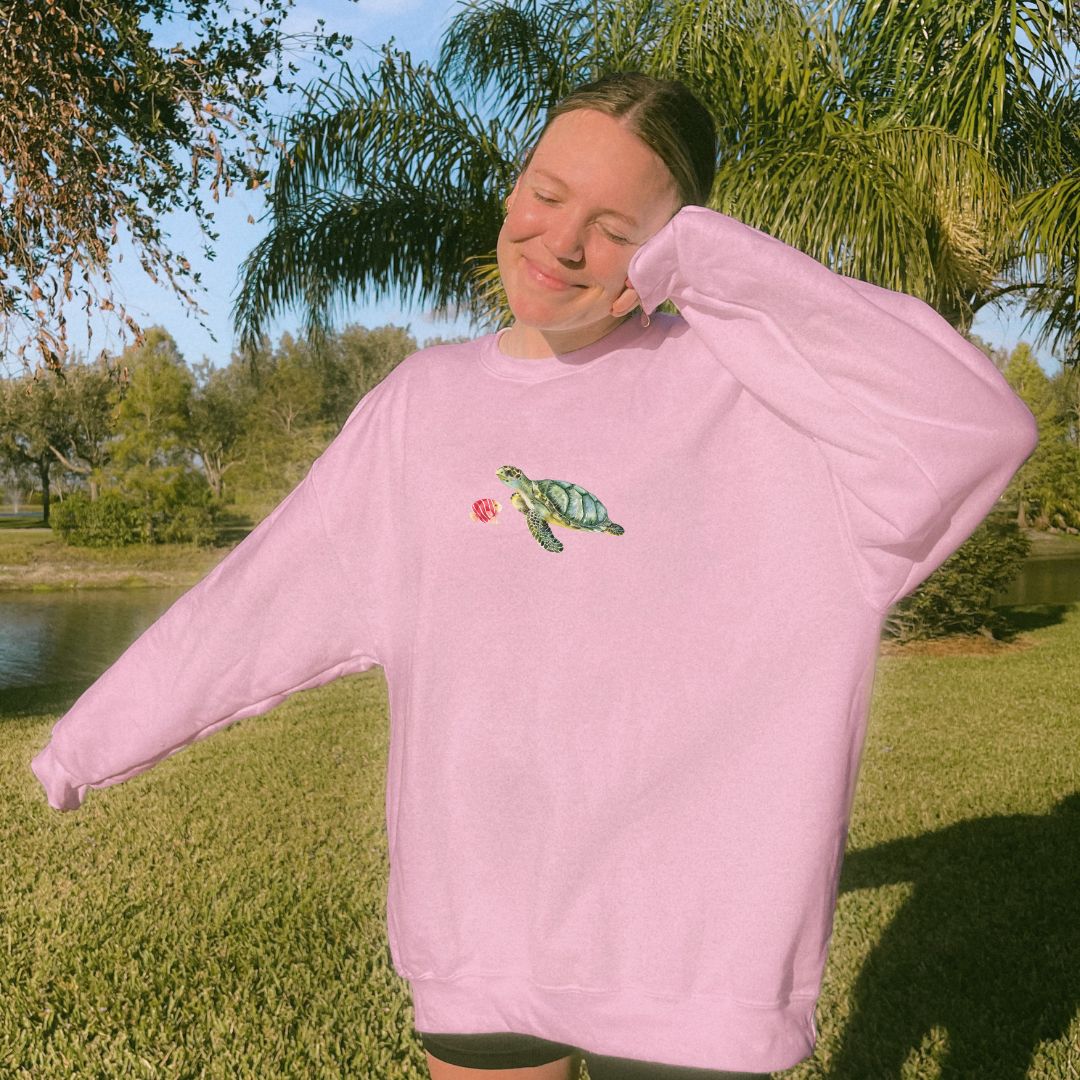 Fish and Seaturtle Crewneck