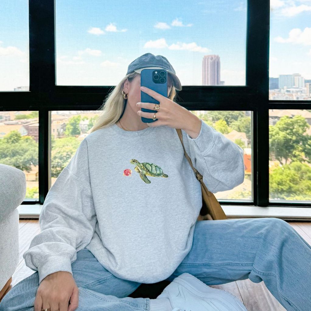 Fish and Seaturtle Crewneck